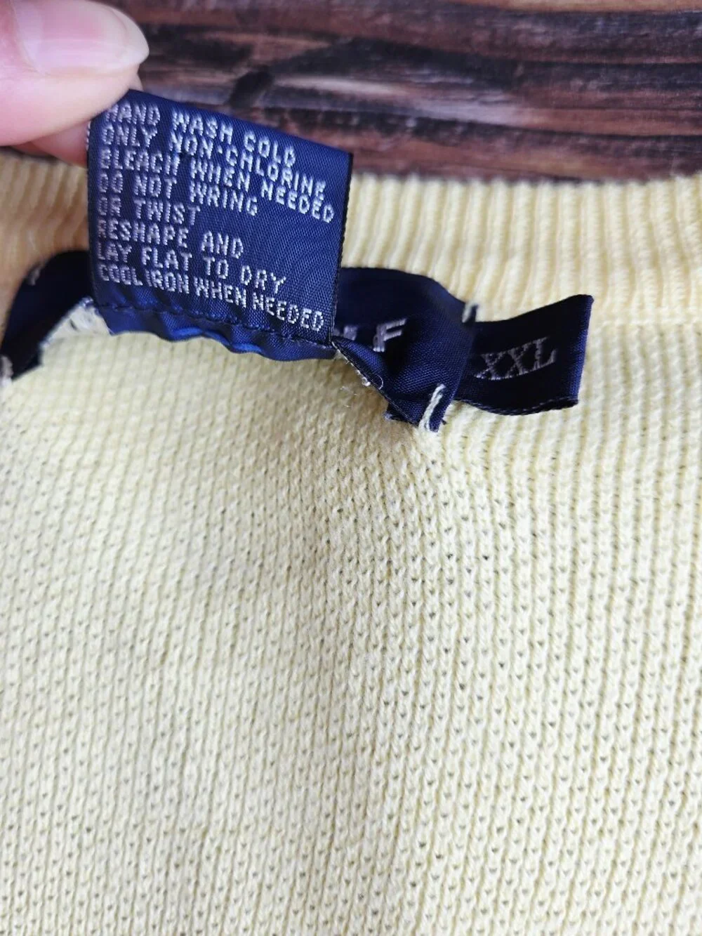 Vintage'90s Polo Golf Ralph Lauren Pony Cotton Vest V-Neck Waffle Knit Yellow